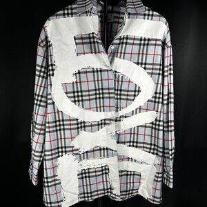 Burberry Women’s Check Love Shirt Size 6 US Authentic